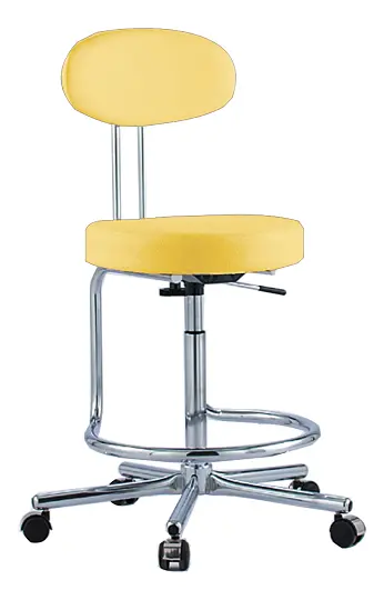 LS - 123 židle lékařská, koženka OTO ZO 2 - koženka žlutá písková